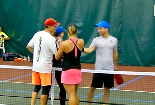 Wolfe Sports Pickleball-OMX GOLD MEDAL Jack Oxler/Katie McKee v Dave Weinbach/KaSandra Gehrke