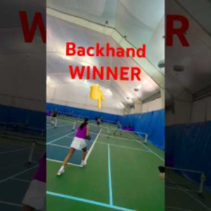 Backhand SHOT #fun #funny #pickleball #pickleballplayers #pickleballdoub...