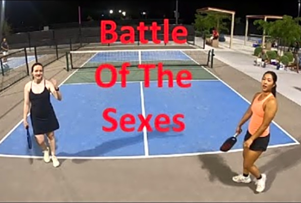 Guys vs Girls Pickleball. Who wins?