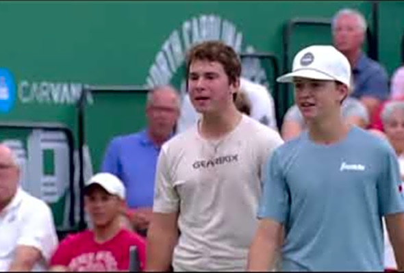 UP &amp; COMING TEENS Patriquin/Stone vs Koller/Arnold - Pro Mens Doubles Rnd 2 - Pickleball HIGHLIGHTS