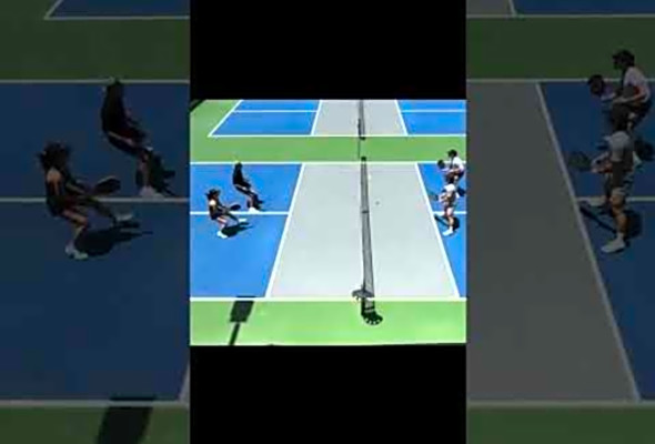 Good point then net cord #sports #pickleball #games #tennis #atl