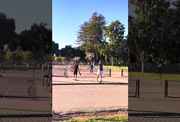 He dropped his paddle for that shot #pickleball #pickleballgame #pickleballskills #shorts #games