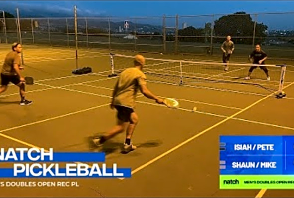 Pickleball Men&#039;s Doubles Rec Play feat. Shaun/Mike vs Isiah/Pete
