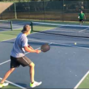 Intense 4.5 pickleball men&#039;s doubles game in Winter Garden, FL