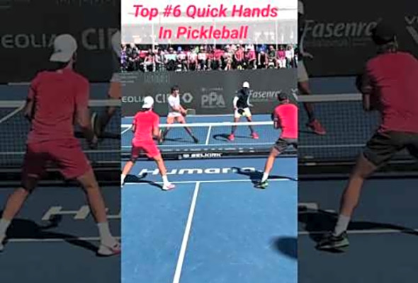 Top 6 Quick Hands in Pickleball! - Fast Reflex Moments&quot;
