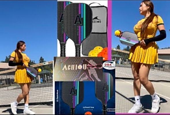 ARCHIOU PICKLEBALL PADDLES SET/ UNBOXING REVIEW &amp; TRY #collaboration #review #unboxing