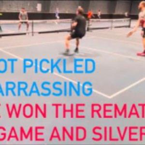 Doubles pickleball 3.5 tournament (we got pickled) embarrassing( beat th...