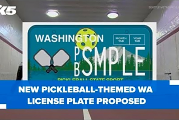 Bill proposed for pickleball-themed Washington license plate design
