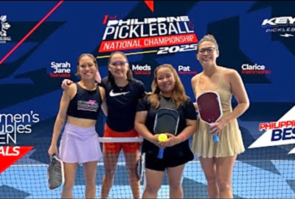 The BEST women&#039;s pickleball players in the Philippines! Battle for gold Meds/Sarah vs Clarice/Pat