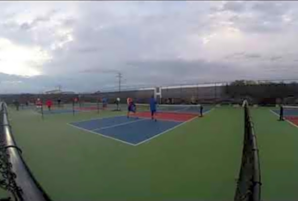 Pickleball around the post shot #3
