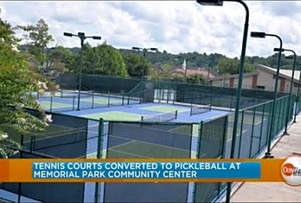 New Pickleball courts at Memorial Park Community Center