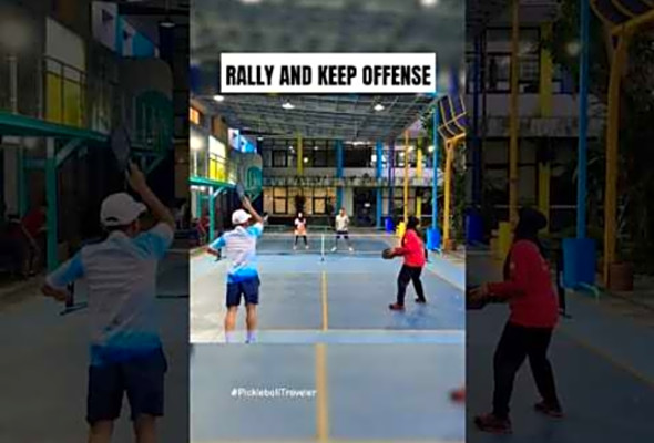 Keep Pushing and Offense #rally #pickleball #shorts