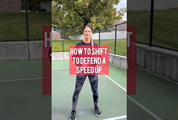 Shifting is a great way to defend a speedup. Heres how #pickleball #pickleballtips h