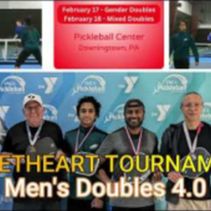 Sweetheart Pickleball Tourney - Men&#039;s Doubles 4.0 Bracket - Match 3 - Ga...