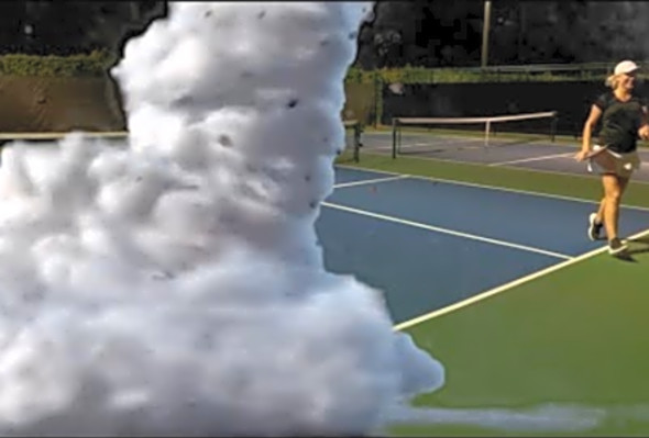 Great Pickleball Game - Scott R &amp; Dawn D vs Jay B &amp; Natalia N