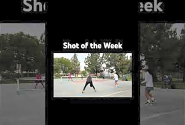 Pickleball Shot of the Week is an Overhead Lob #pickleball #pickleballusa #womensdoubles