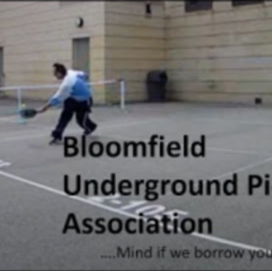 Bloomfield Underground Pickleball Association &quot;skinny chalk&quot; singles