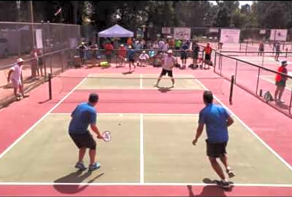 Ceccato, Worrell vs Curry, Schmidt Mens 5.0 Doubles Pickleball 2015