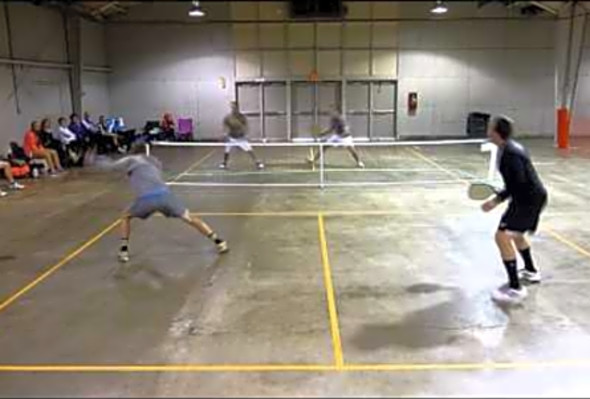 Pickleball Highlight of the Arnold Schwarzenegger Pickleball Classic Paul Valenti &amp; Eric Kennedy