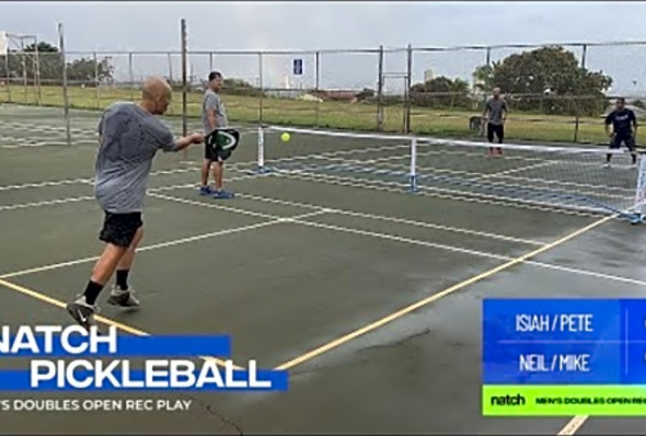 Pickleball Men&#039;s Doubles Rec Play feat. Neil/Mike vs Isiah/Pete