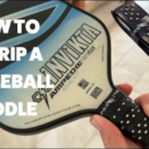 How to regrip the BEST PICKLEBALL PADDLE GRIP: Prolite Diamond Grip