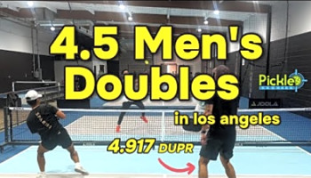 this is what 4.5 pickleball looks like in los angeles, ca (1/9/2025)