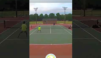 Nasty Lefty One Handed Backhand Angle Winner - 4.5 Tennis Match Virginia Beach