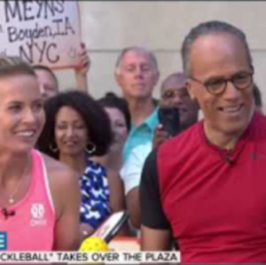 Pickleball on TODAY SHOW, July 2019