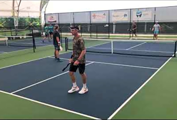 Tight Pickleball Match in Opelika, 6/24/23