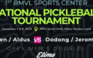 1st BMVL National Pickleball Tourney - Open Men&#039;s Doubles - Ken/Aldus vs...