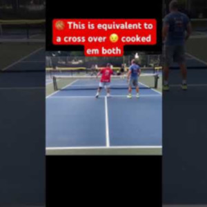 Miami pickleball : catch em with the slam touch misdirection #miamipickl...