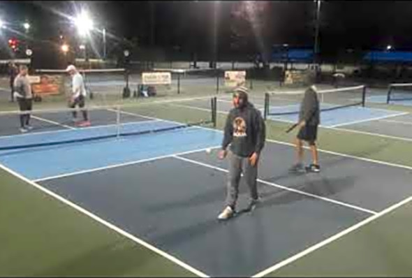 NOTHING GETS PAST HIS FAST HANDS! 4.5 Pickleball Rec Game at Midway Park in Myrtle Beach, SC