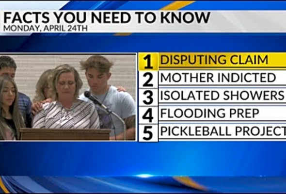 KRQE Newsfeed: Disputing the claim, Mother indicted, Isolated showers, Flooding prep, Pickleball pro