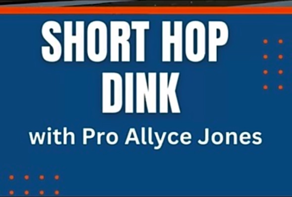 How to do a Short Hop Dink with pickleball pro Allyce Jones! #pickleroll #pickleball #trainingvideo