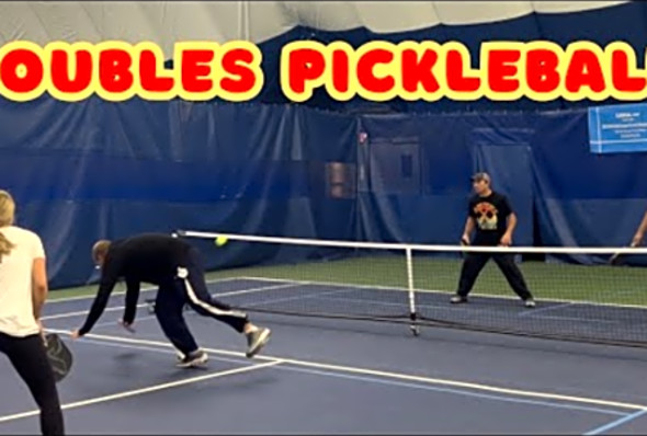 Doubles Pickleball - Matt &amp; Roger vs Cam &amp; Ed - Long Beach Tennis Center