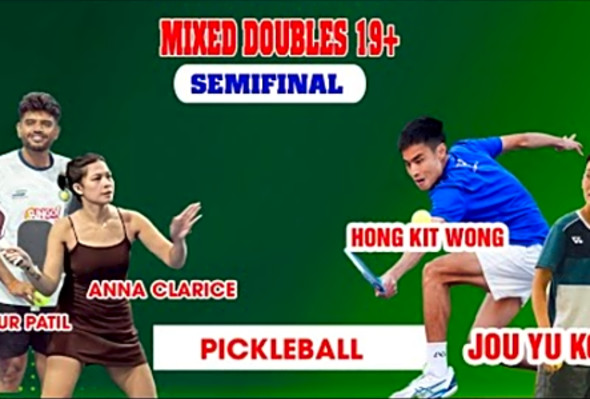 Thrilling Pickleball Match: Hong Kit Wong &amp; Jou Yu Ko Battle Indias Top Duo