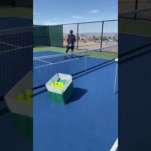 Pickleball Tutor Spin set up for ATPs with Shirl &amp; &quot;Chucky&quot; (vertical ph...
