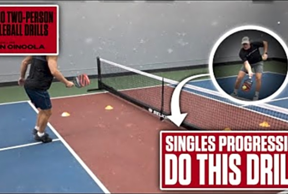 Kitchen Line Skinny Singles: 2-Person Pickleball Drills