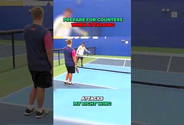 Attack with Strategy: Prepare for Counters to Stay One Step Ahead #pickleball #pickleballtips