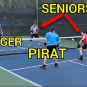 Banger, Pirate, and 2 Seniors: Pickleball 4.5 Men&#039;s Doubles rec Game