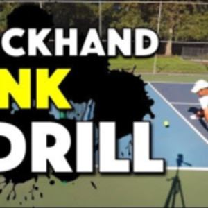 Pickleball Dink Drill - Backhand Dink