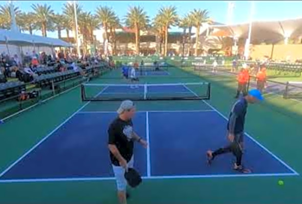 USA Pickleball Championships- Semifinal - Men&#039;s 4.5/50 Doubles - Noble/Bixler versus Wilton/Wold