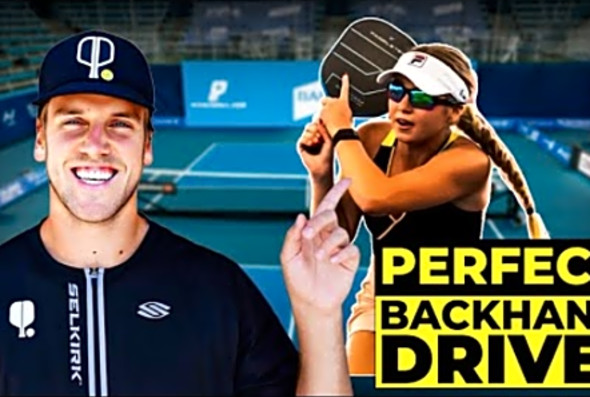 This is the BEST backhand in pickleball. Learn Anna Leigh Waters Backhand
