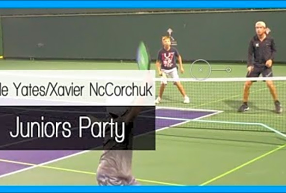 Nationals Juniors Pickleball Party - Kyle Yates/Xavier NcCorchuk v Tate Klein/Danny Phillips