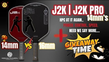 Power. Speed. Precision. GIVEAWAY - J2K &amp; J2K Pro 14mm Pickleball Paddle Review
