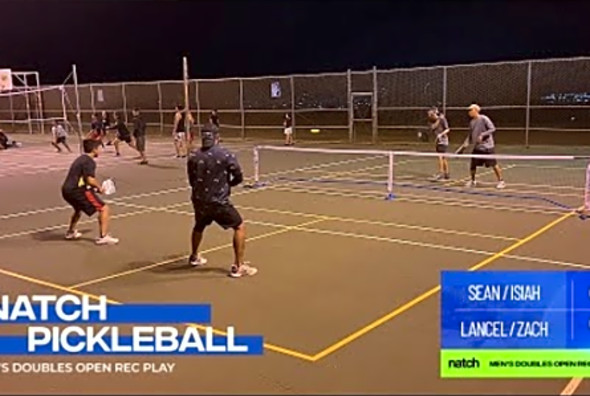 Pickleball Men&#039;s Doubles Rec Play feat. Lancel/Zach vs Sean/Isiah