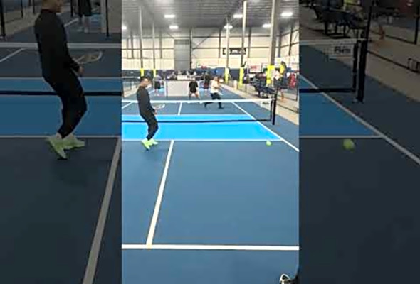 Good spot #pickleball #doubles #slammers