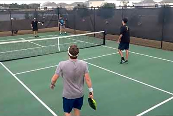OVERHEAD SLAMS LIKE A TENNIS PRO! 4.0 Pickleball Game at Berkshire in Myrtle Beach, SC