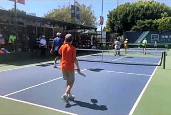 2022 USAPA Newport Championships Men&#039;s 4.5 19 Gold Justin Woo/Will MacKinnon - 3rd set