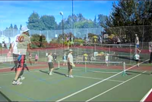 PICKLEBALL 2014 CANADA 55 GAMES STRATHCONA COUNTY ALBERTA CAUGHT ON VIDEO SATURDAY AUG 30